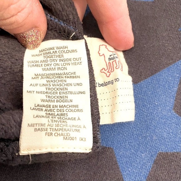 Mini Boden Long Sleeve Rugby Blue with Stars Size 9-10Y - Picture 4 of 7